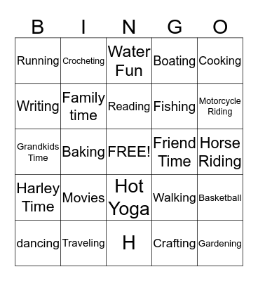 WFH GREATS AT PLAY Bingo Card