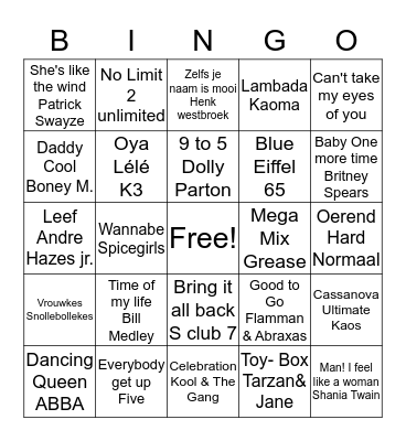 FOUTE V.I.P. BINGO Card
