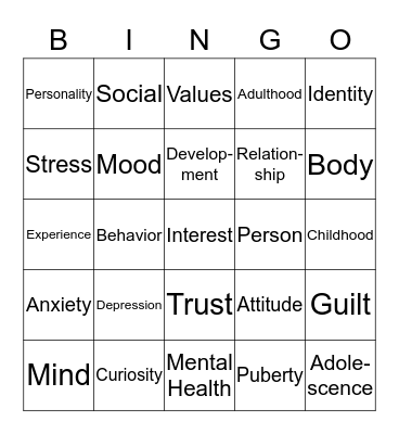 BINGO CARD Bingo Card