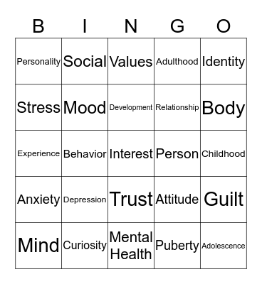 BINGO CARD Bingo Card