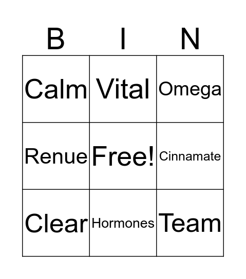 Solle Bingo Card