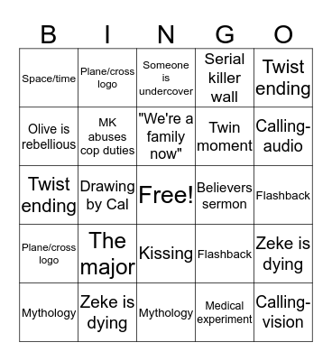 M A N I F E S T Bingo Card
