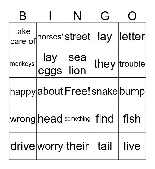 Sp-B1 Unit 5-6 Bingo Card