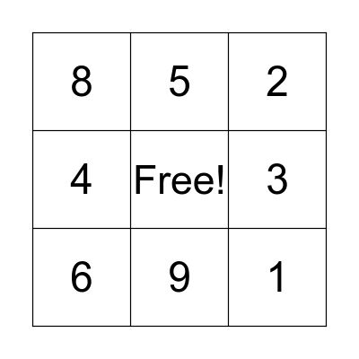 Division Bingo  Bingo Card