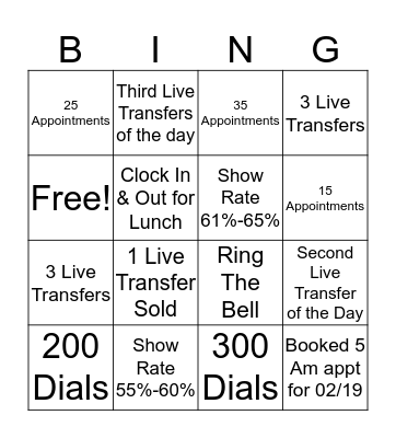 Bulldogs Bingo Card