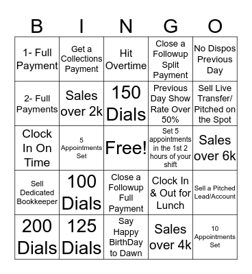 Bulldogs Bingo Card