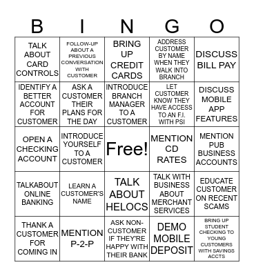 JUST ONE MORE BINGO Card