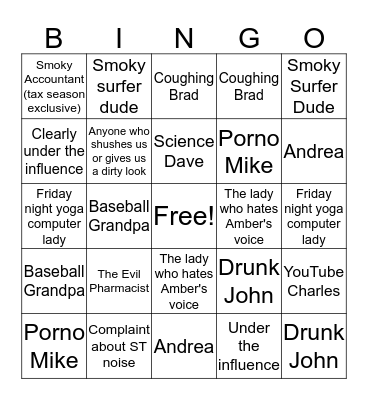 Patreon Bingo Card