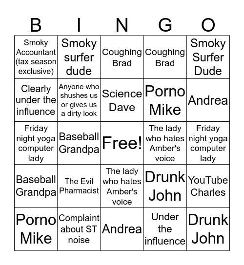 Patreon Bingo Card