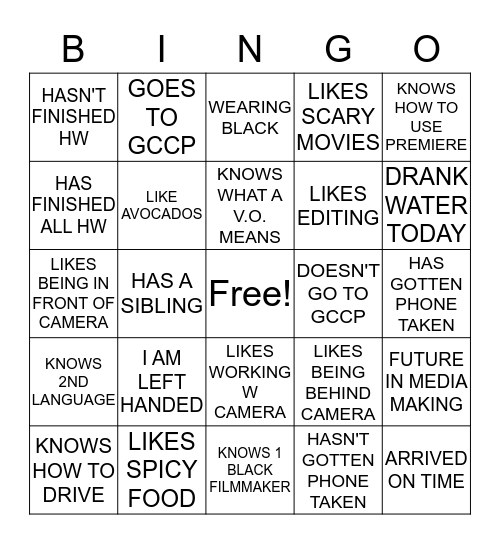 Free Spirit South BINGO! Bingo Card