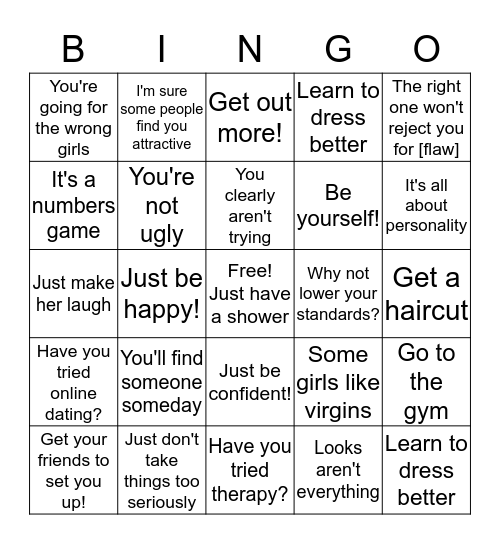 FA meme advice Bingo! Bingo Card