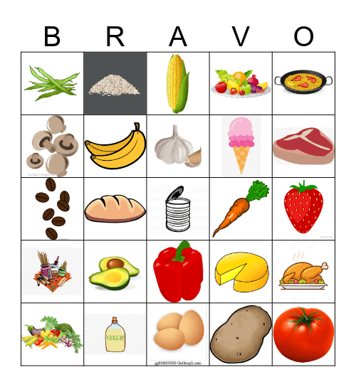 Las Comidas Bingo Card