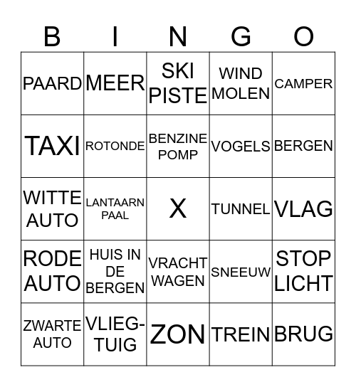 Platteland Bingo Card