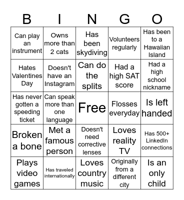 MHSPP Bingo Card