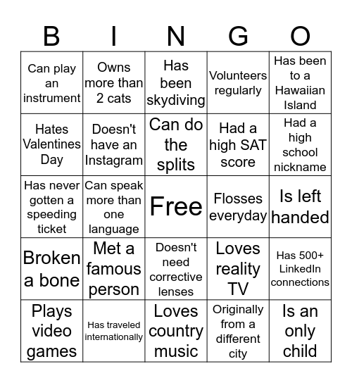 MHSPP Bingo Card