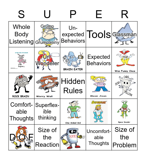 Superflex BINGO Card