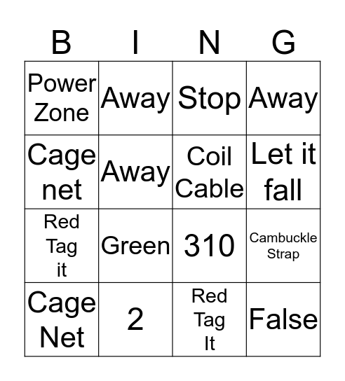 ASC Committee Bingo Card