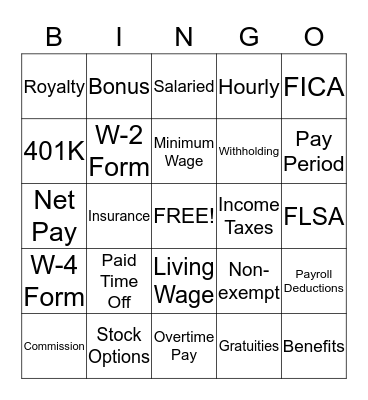 How People Are Paid Video Bingo Card