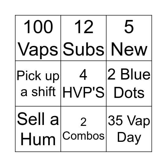 CSOKI BINGO! Bingo Card