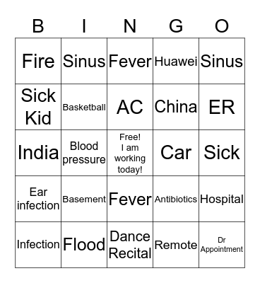 Brian - MIA  Bingo Card