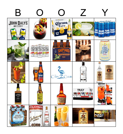 BOOZY BINGO Card