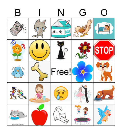 Spanish Fun Bingo Card