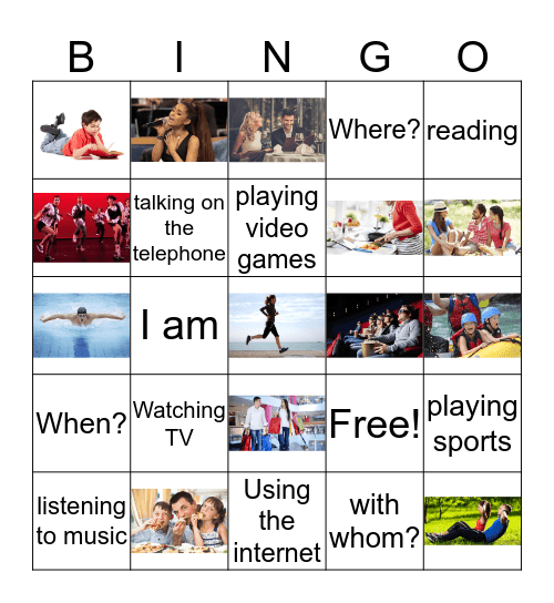 What are you doing? Bingo Card