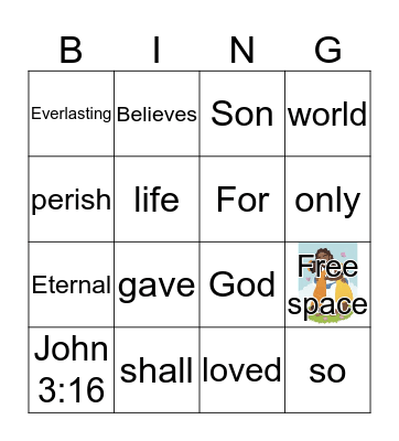 God's Love  Bingo Card