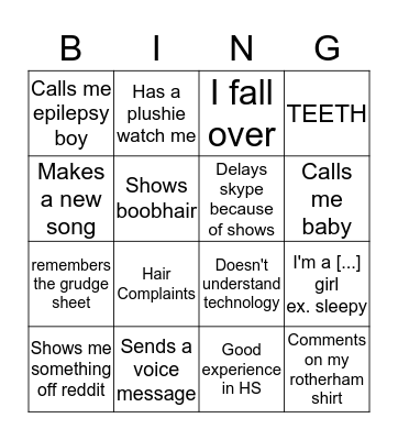 Bingobango 2 electric boogaloo Bingo Card