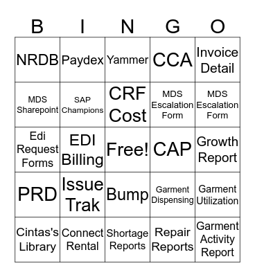 Enterprise Bingo Card