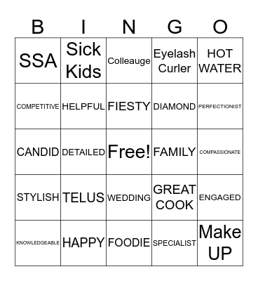 ORNAK's BINGO Card