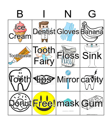 Teeth Bingo Card