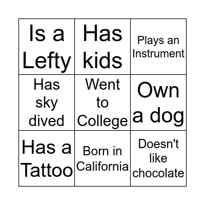 Bingo Card