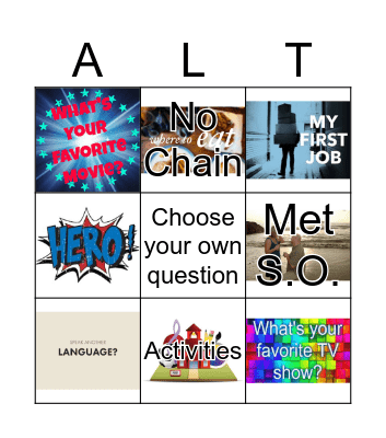 Who do we serve? Bingo Card