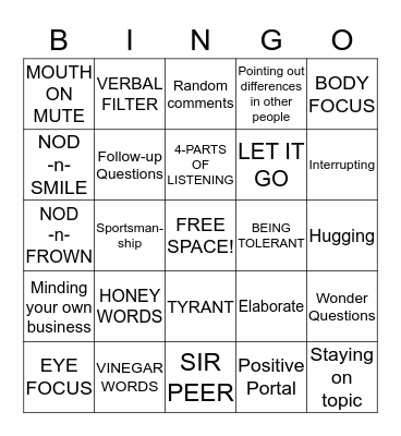 LET'S REVIEW! Bingo Card