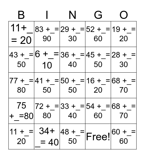 Next Decade # Bingo Card