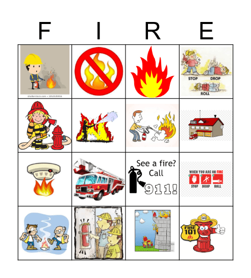 FIRE SAFETY Bingo Card