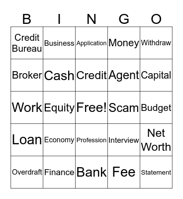 Intro to Business BINGO!! Bingo Card