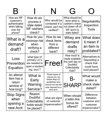Risk BINGO 2020 Bingo Card