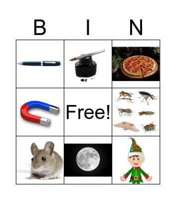 Beginning Sound Bingo Card