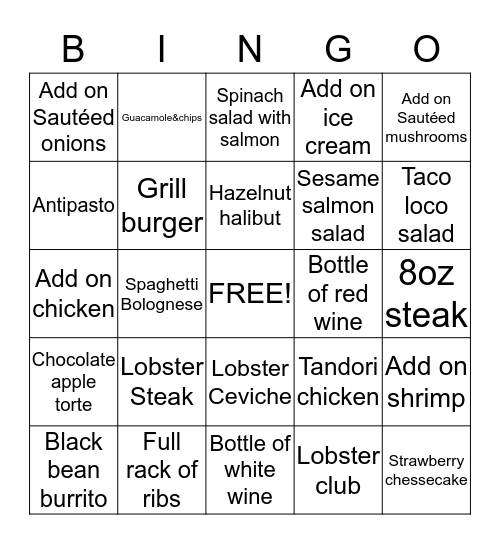 BTB Bingo Card