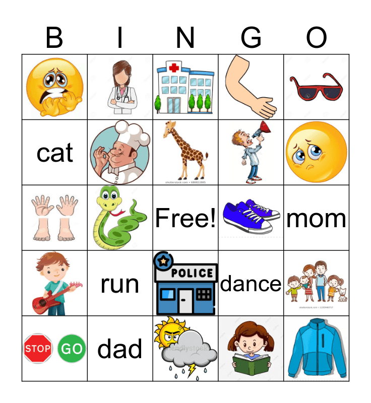 English Review Bingo Card