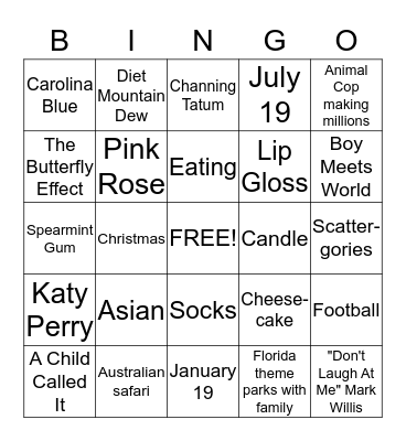 Here Comes the Bride! Bingo Card