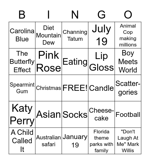 Here Comes the Bride! Bingo Card