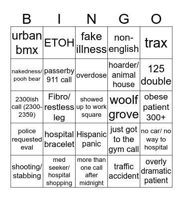 125 bingo Card