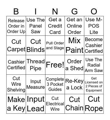 Home Bingo!! Bingo Card