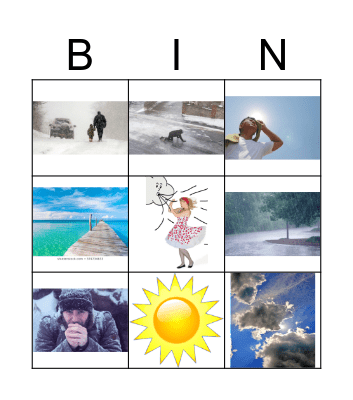 weather Bingo Card