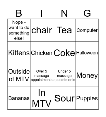 Farewell Doris Bingo Card