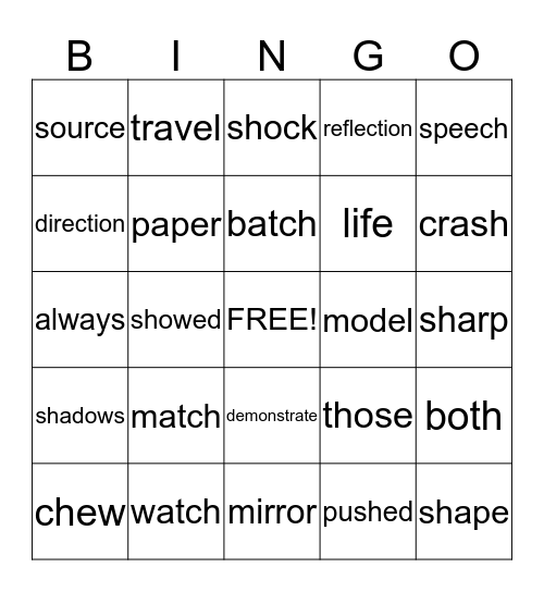 3RD GRADE Bingo Card