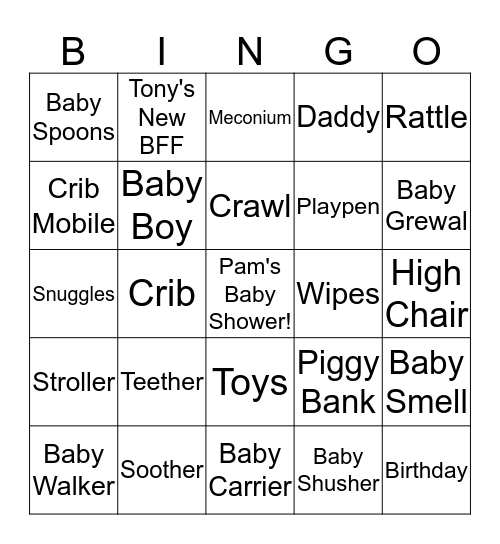 BABY GREWAL BINGO! Bingo Card